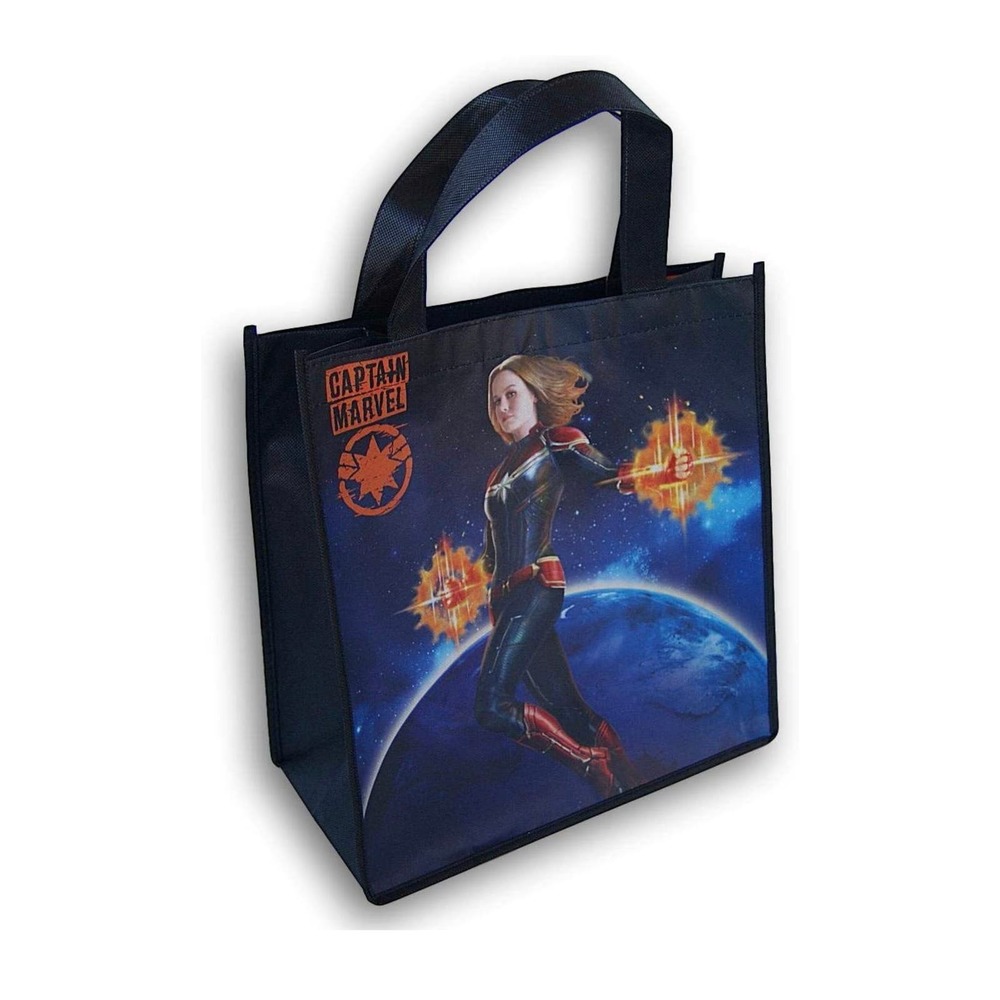 Captain Marvel Galaxy Shoulder Tote Bag - 13 x 13 Inch Gift Bag
